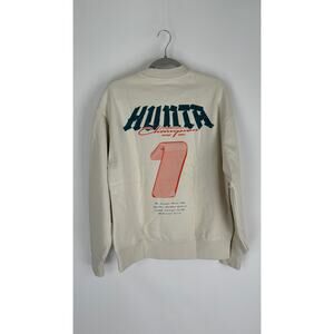 Hunta Racing Crew Neck Sweatshirt Mens Small New Motorcross Champion BMX Orange